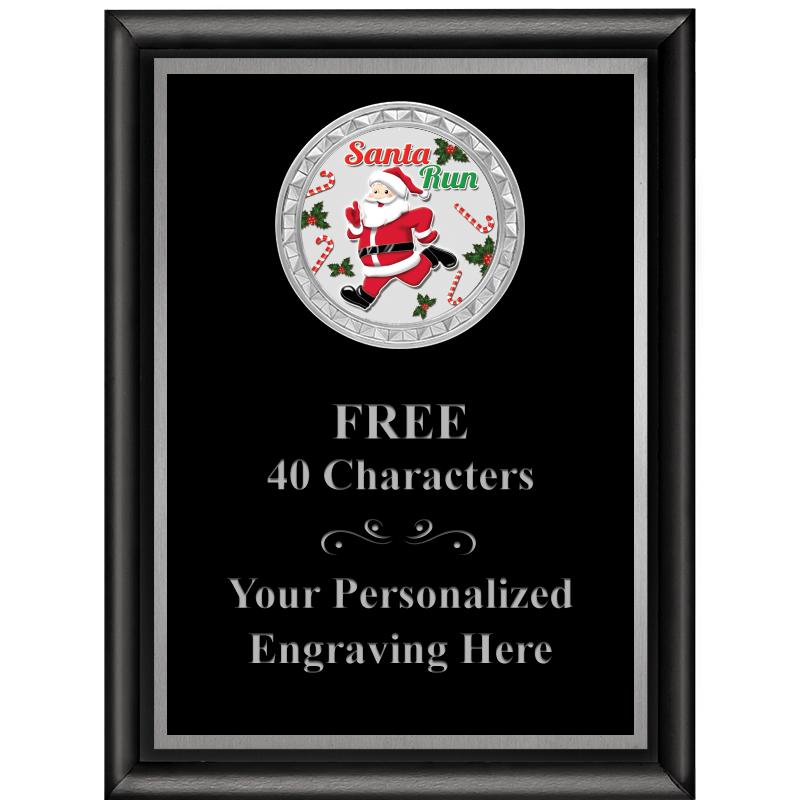 6X8 BLK SHINY EXEC INS PLQ SV