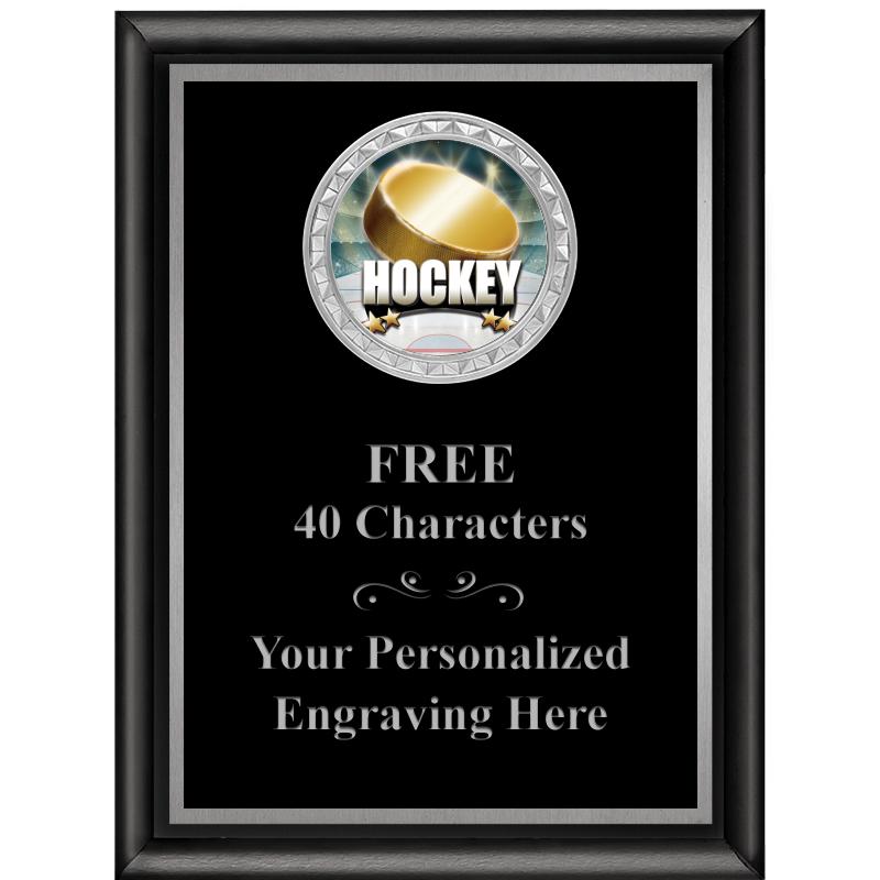 6X8 BLK SHINY EXEC INS PLQ SV