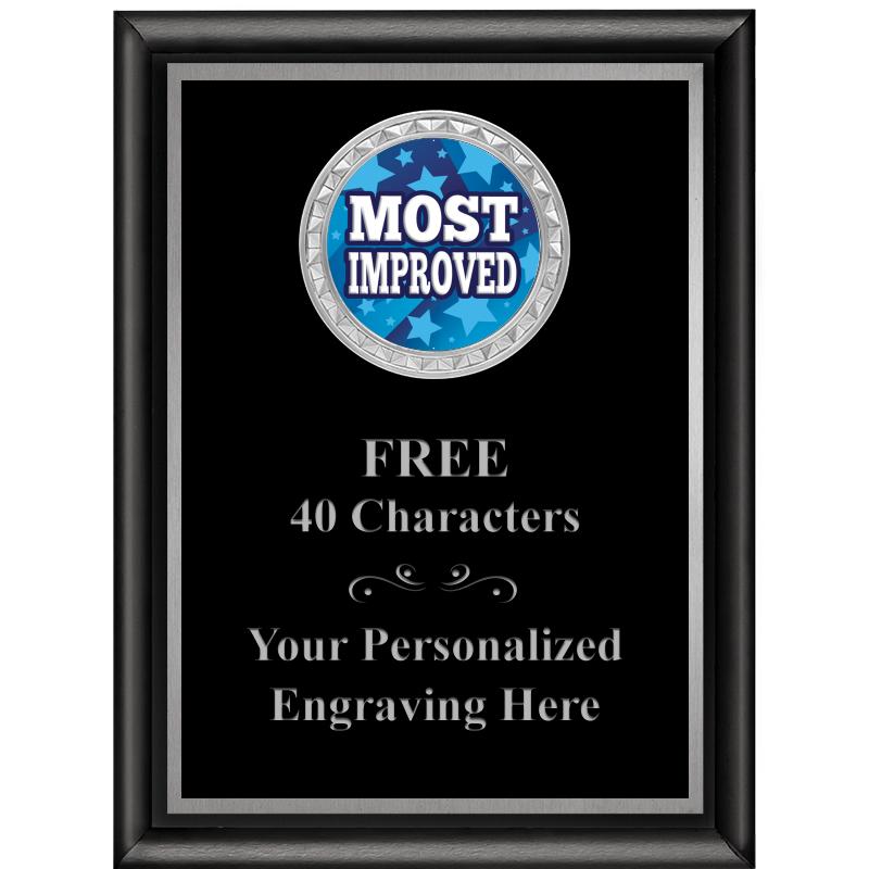 6X8 BLK SHINY EXEC INS PLQ SV