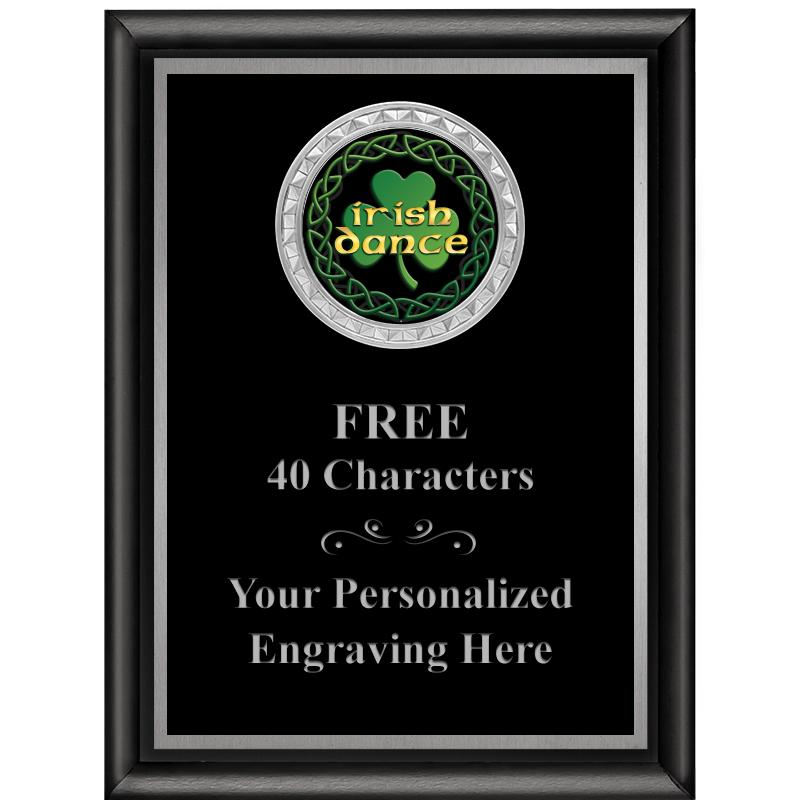 6X8 BLK SHINY EXEC INS PLQ SV