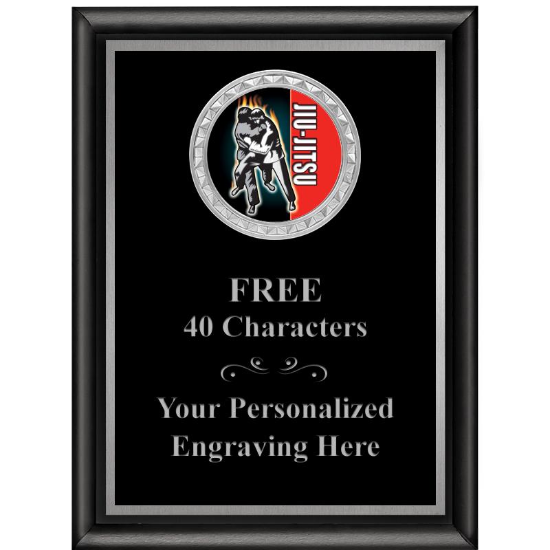 6X8 BLK SHINY EXEC INS PLQ SV