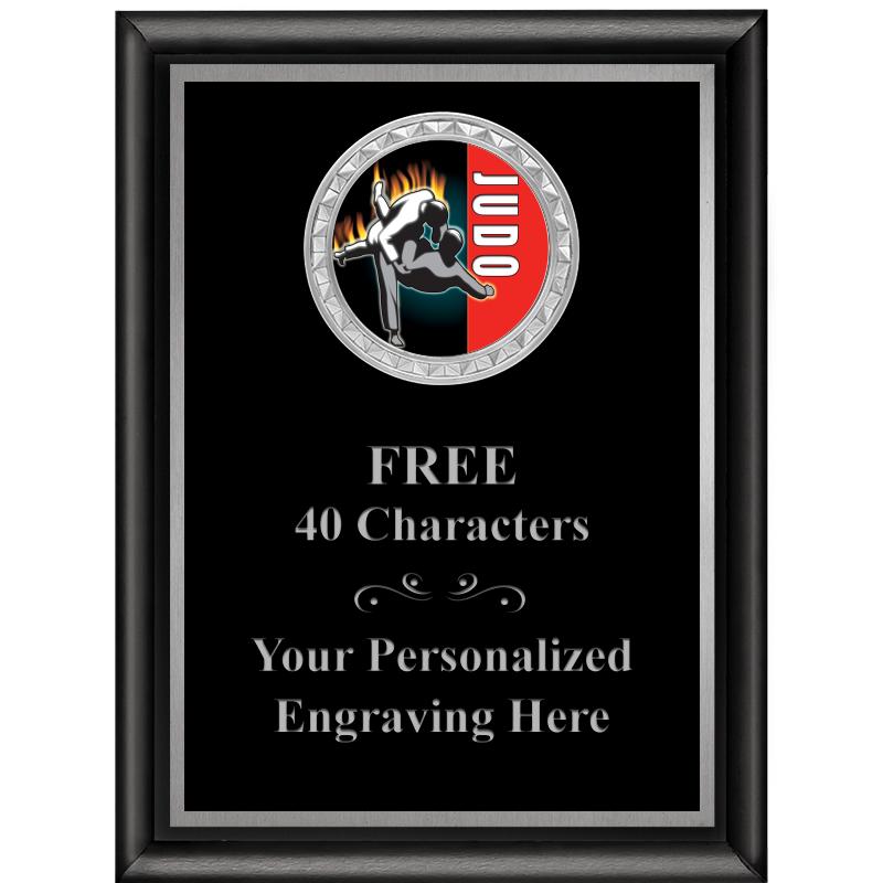 6X8 BLK SHINY EXEC INS PLQ SV