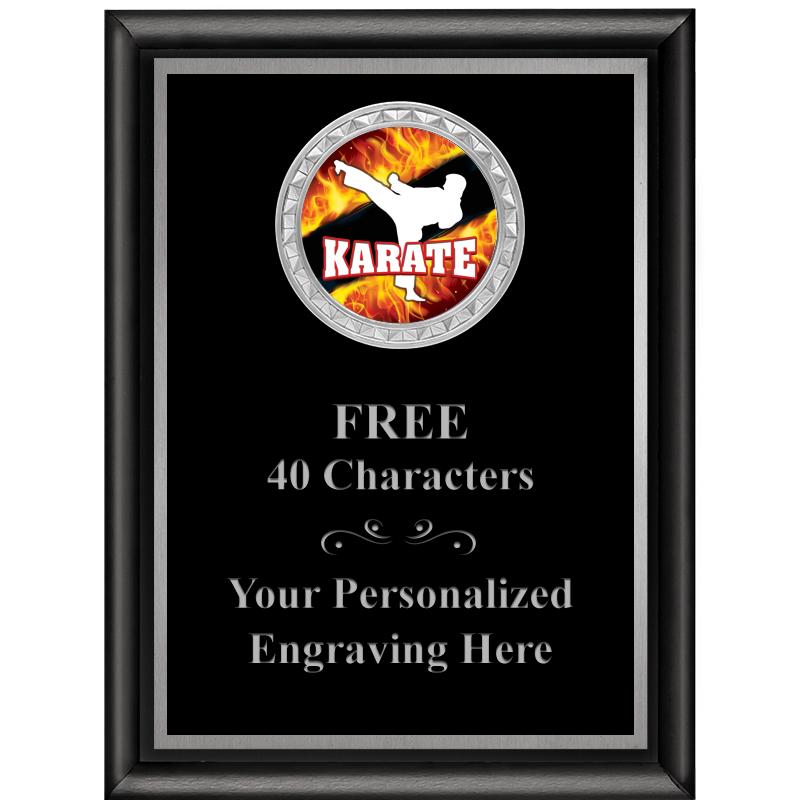 6X8 BLK SHINY EXEC INS PLQ SV