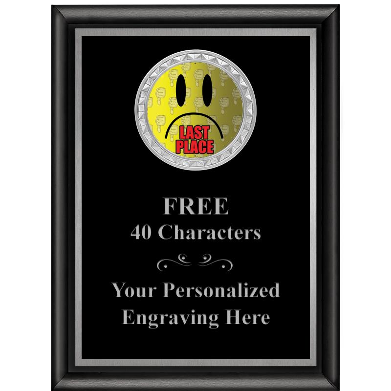 6X8 BLK SHINY EXEC INS PLQ SV