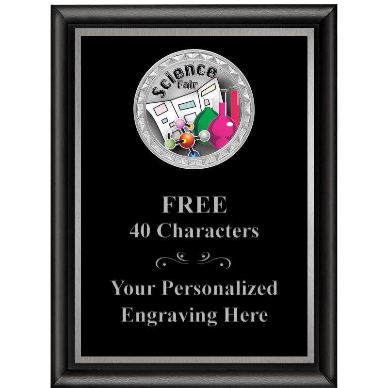 6X8 BLK SHINY EXEC INS PLQ SV