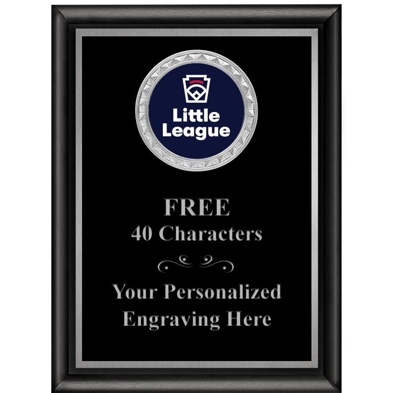 6X8 BLK SHINY EXEC INS PLQ SV