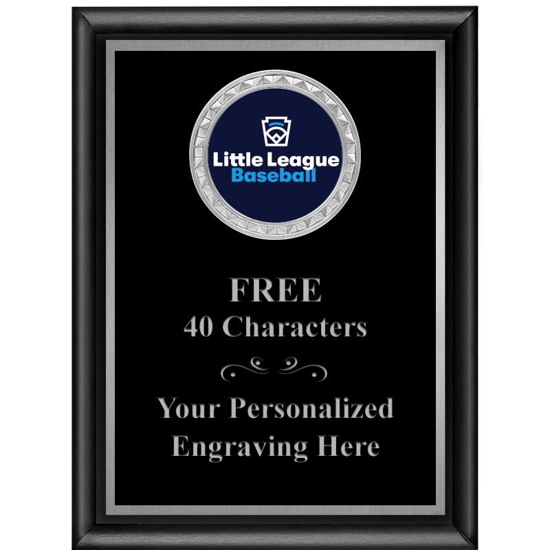 6X8 BLK SHINY EXEC INS PLQ SV