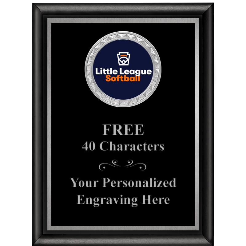 6X8 BLK SHINY EXEC INS PLQ SV