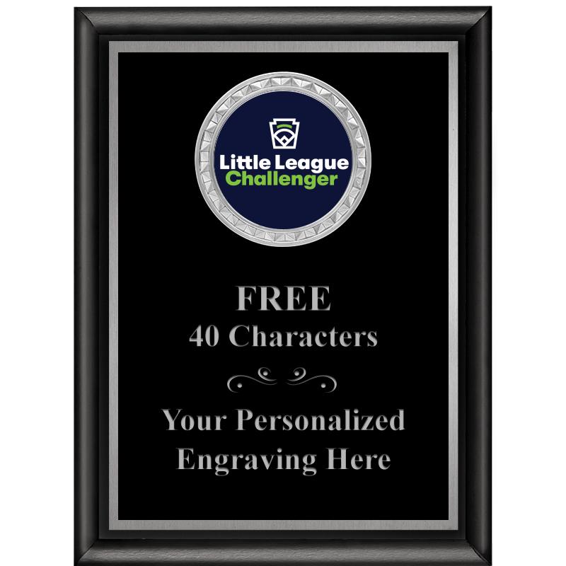 6X8 BLK SHINY EXEC INS PLQ SV