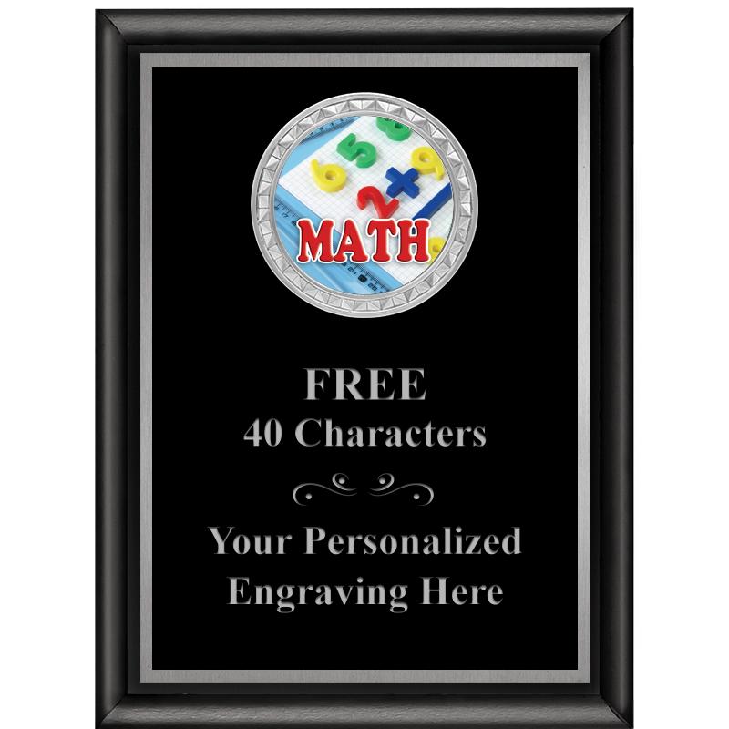 6X8 BLK SHINY EXEC INS PLQ SV