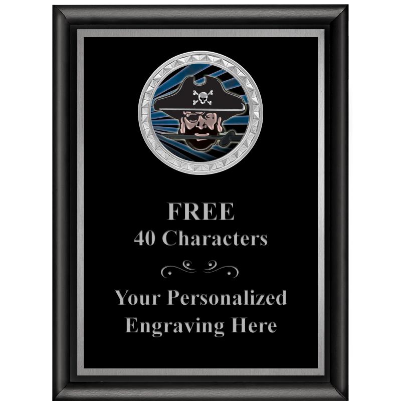 6X8 BLK SHINY EXEC INS PLQ SV