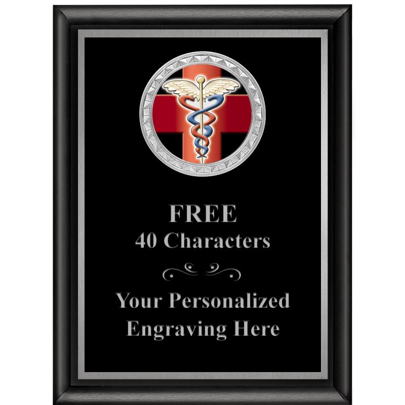 6X8 BLK SHINY EXEC INS PLQ SV