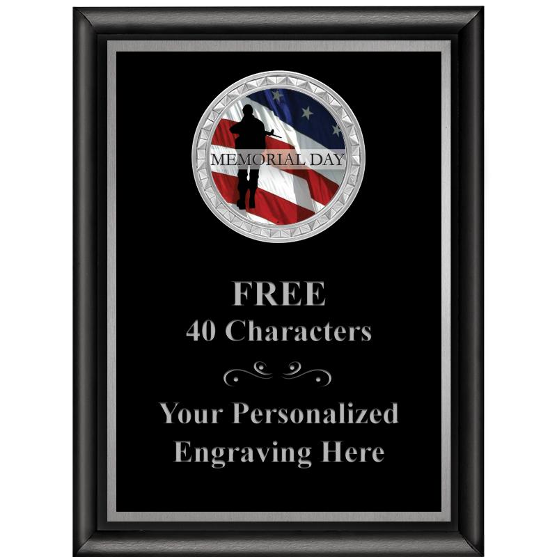 6X8 BLK SHINY EXEC INS PLQ SV