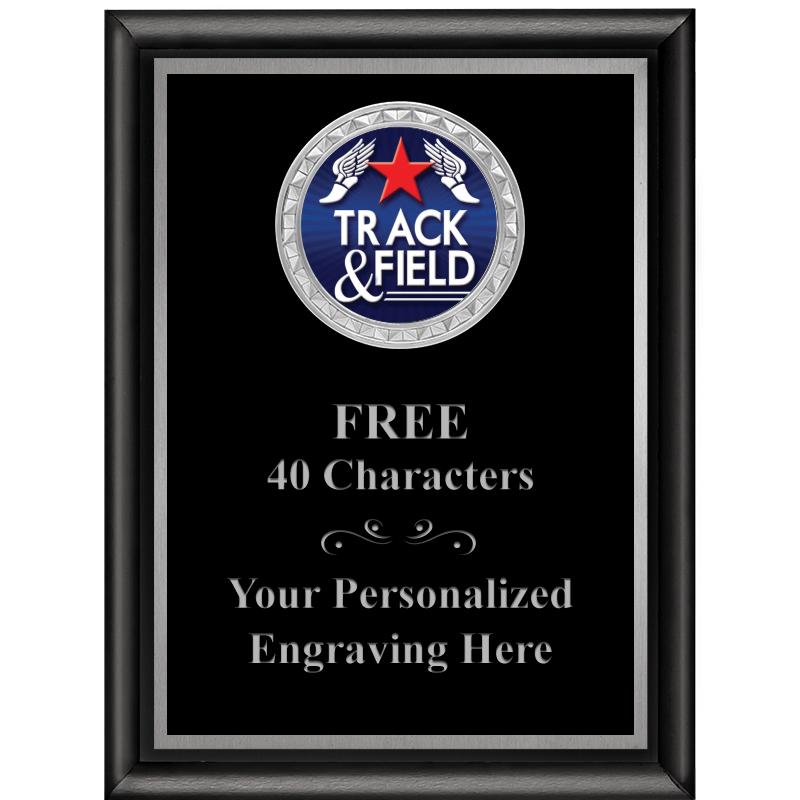 6X8 BLK SHINY EXEC INS PLQ SV