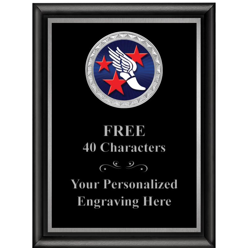 6X8 BLK SHINY EXEC INS PLQ SV