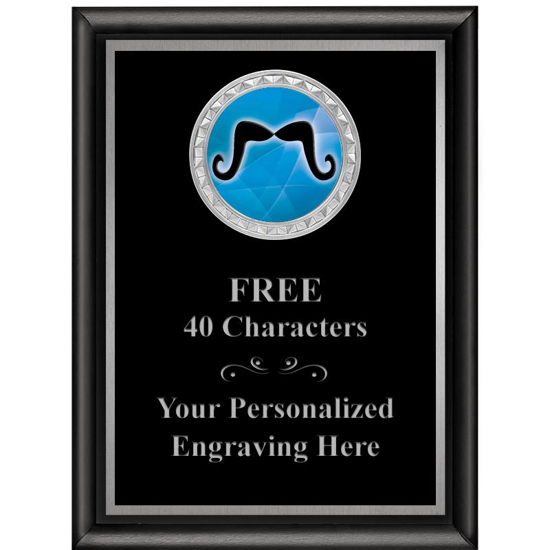 6X8 BLK SHINY EXEC INS PLQ SV