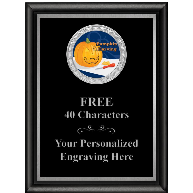 6X8 BLK SHINY EXEC INS PLQ SV