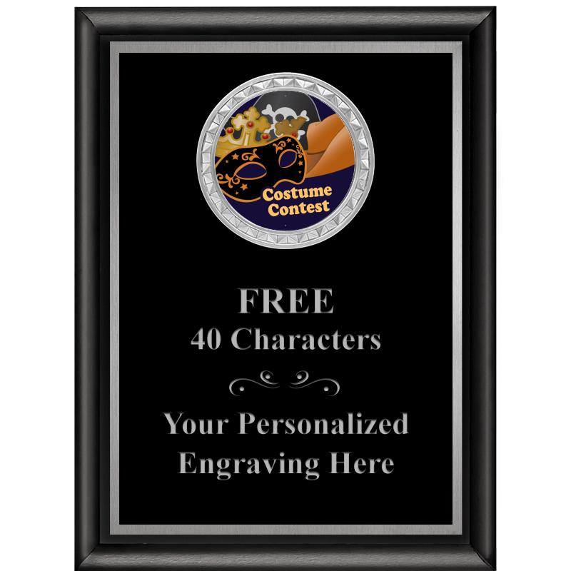 6X8 BLK SHINY EXEC INS PLQ SV