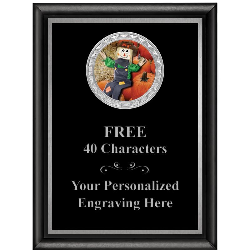 6X8 BLK SHINY EXEC INS PLQ SV