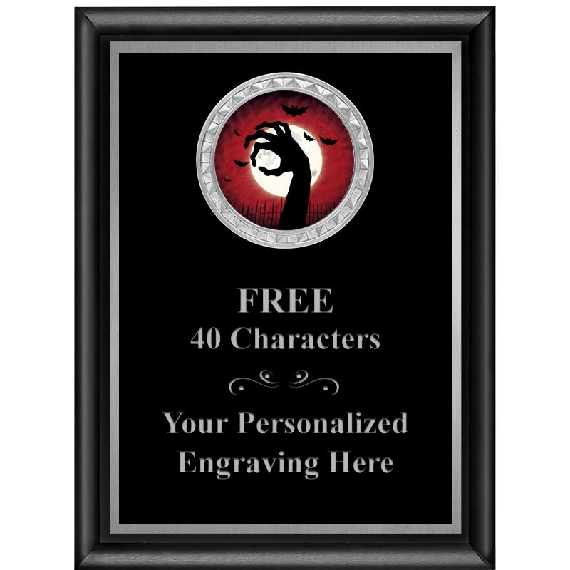 6X8 BLK SHINY EXEC INS PLQ SV