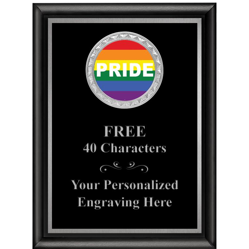 6X8 BLK SHINY EXEC INS PLQ SV