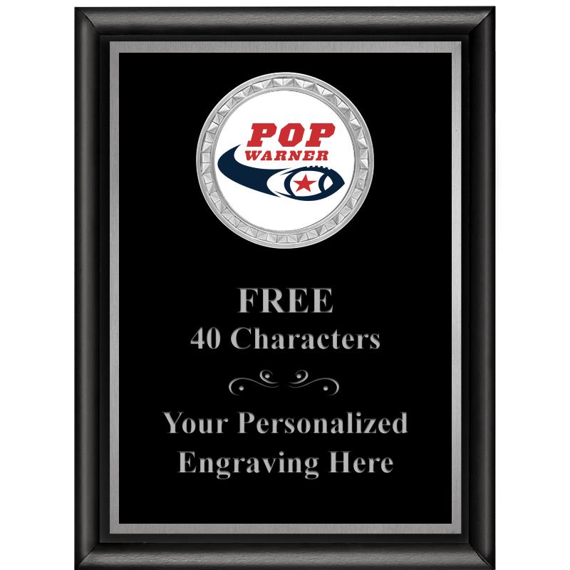 6X8 BLK SHINY EXEC INS PLQ SV