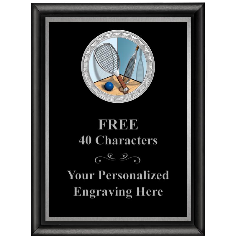 6X8 BLK SHINY EXEC INS PLQ SV