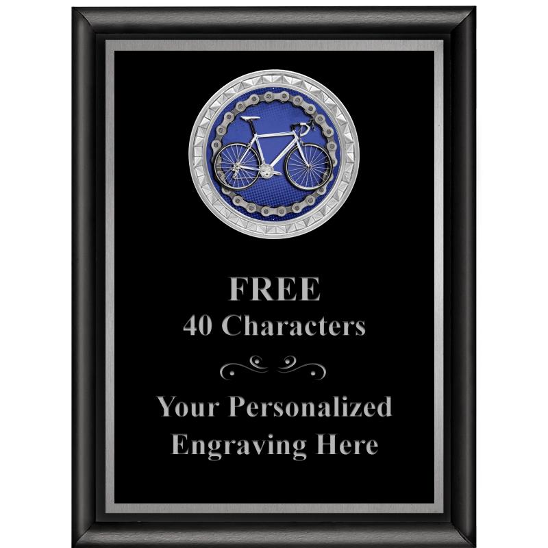 6X8 BLK SHINY EXEC INS PLQ SV