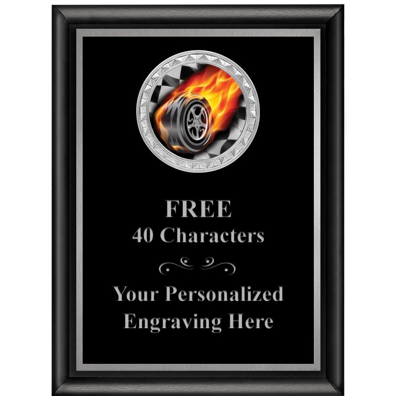 6X8 BLK SHINY EXEC INS PLQ SV