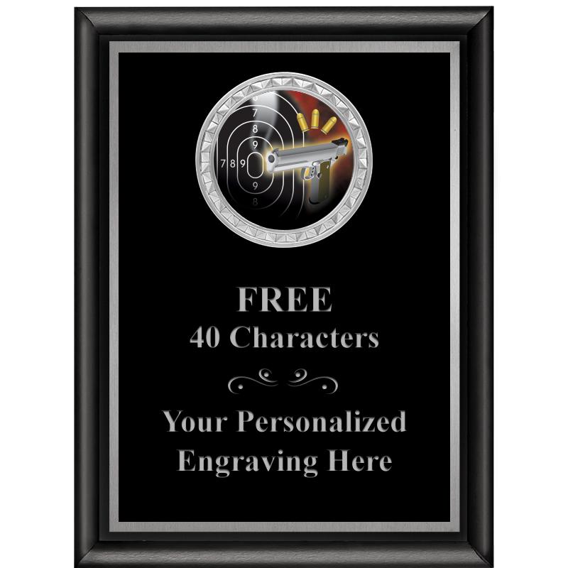 6X8 BLK SHINY EXEC INS PLQ SV