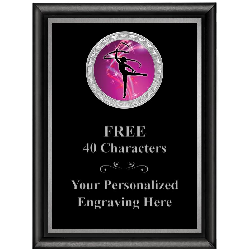 6X8 BLK SHINY EXEC INS PLQ SV