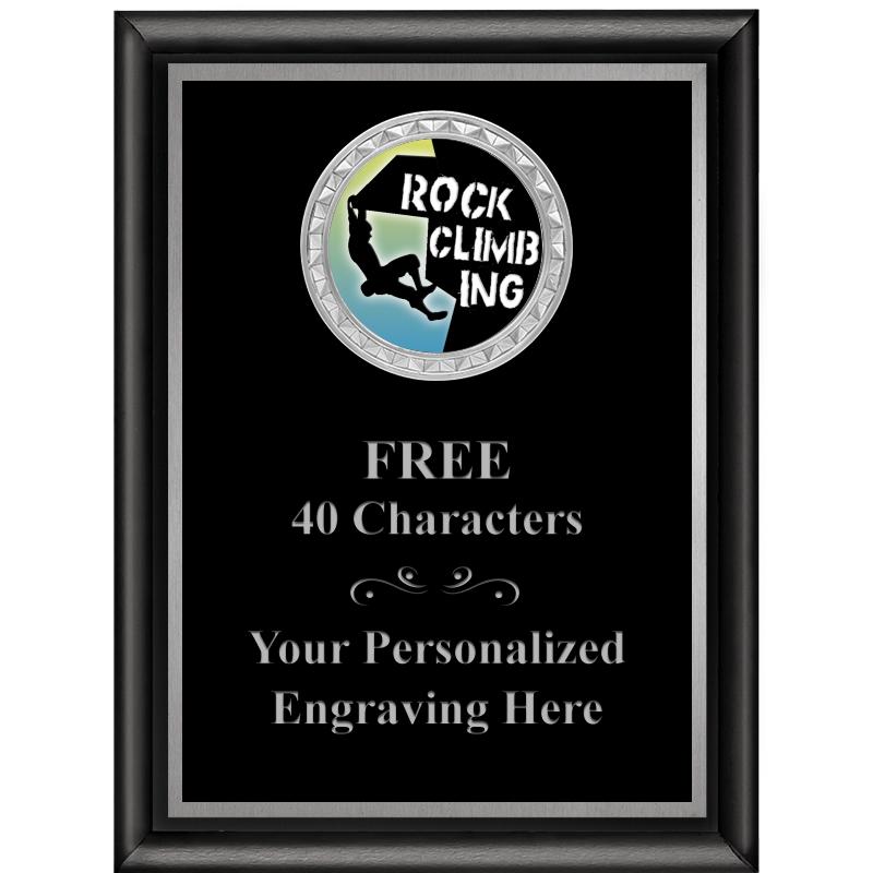 6X8 BLK SHINY EXEC INS PLQ SV