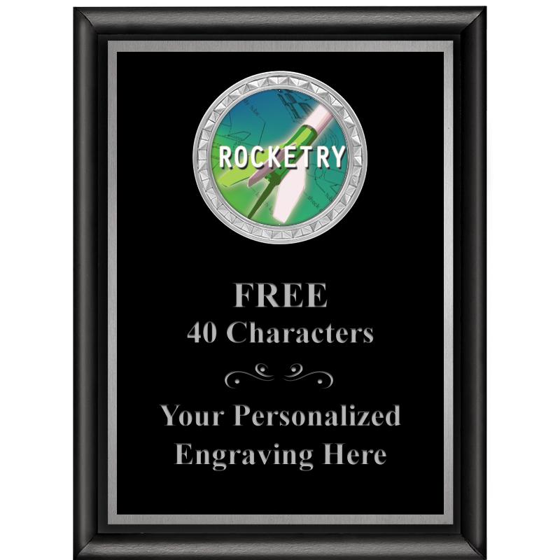 6X8 BLK SHINY EXEC INS PLQ SV