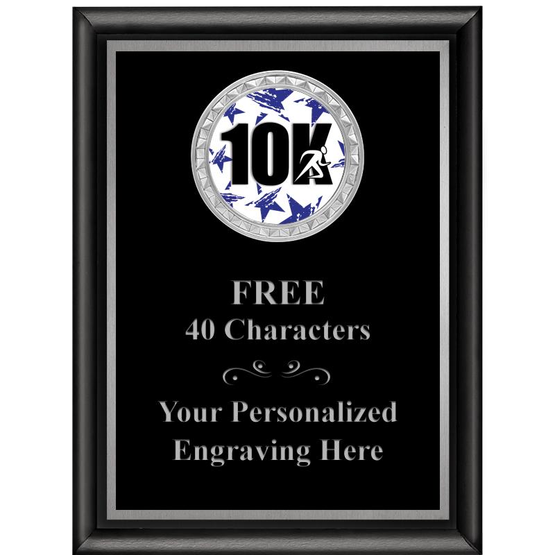 6X8 BLK SHINY EXEC INS PLQ SV