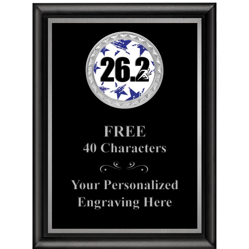 6X8 BLK SHINY EXEC INS PLQ SV