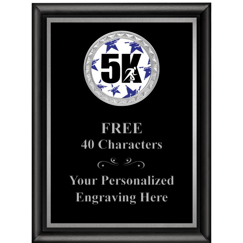 6X8 BLK SHINY EXEC INS PLQ SV