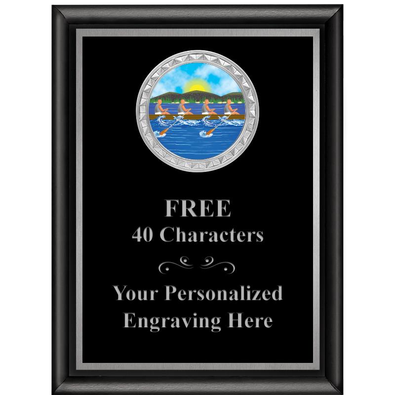 6X8 BLK SHINY EXEC INS PLQ SV