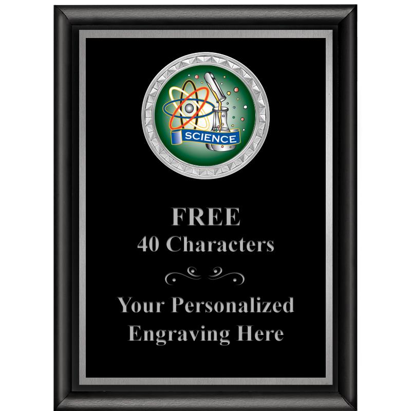 6X8 BLK SHINY EXEC INS PLQ SV