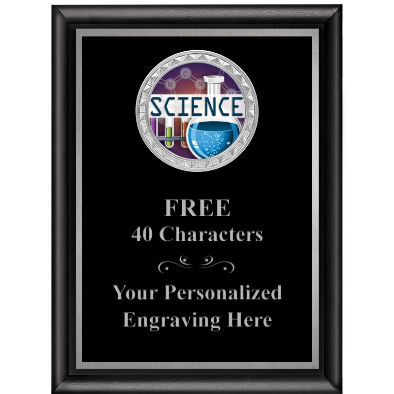 6X8 BLK SHINY EXEC INS PLQ SV