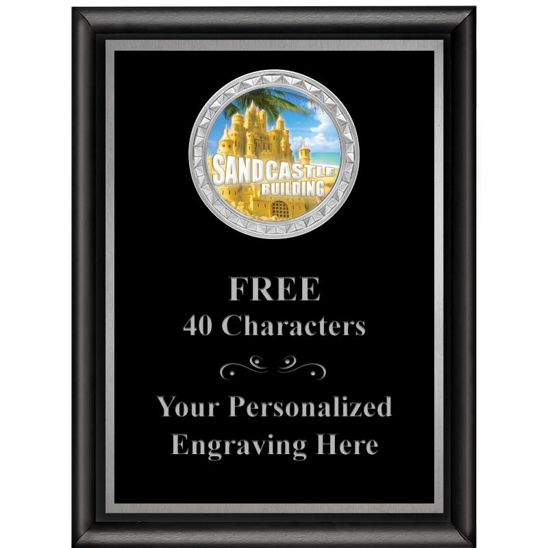 6X8 BLK SHINY EXEC INS PLQ SV