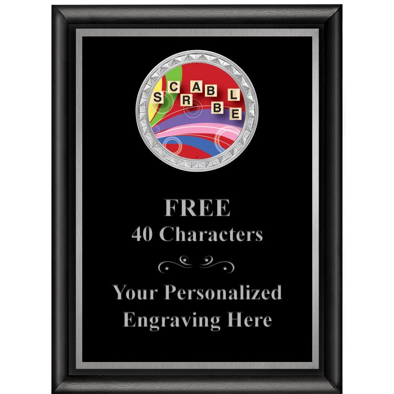 6X8 BLK SHINY EXEC INS PLQ SV