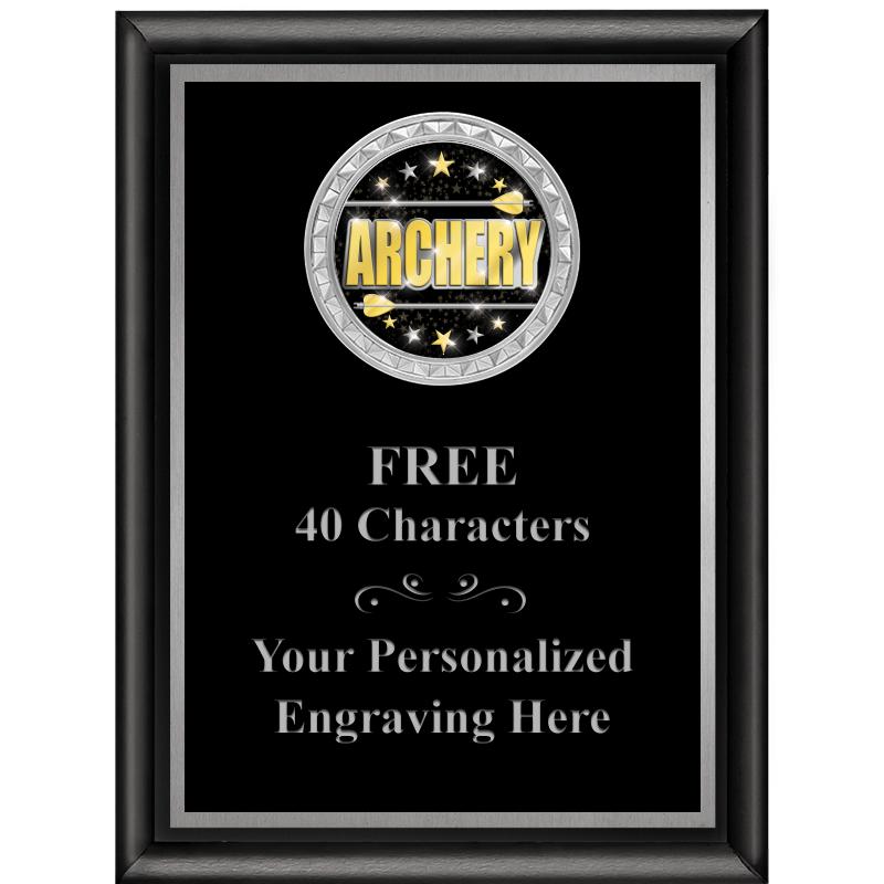 6X8 BLK SHINY EXEC INS PLQ SV