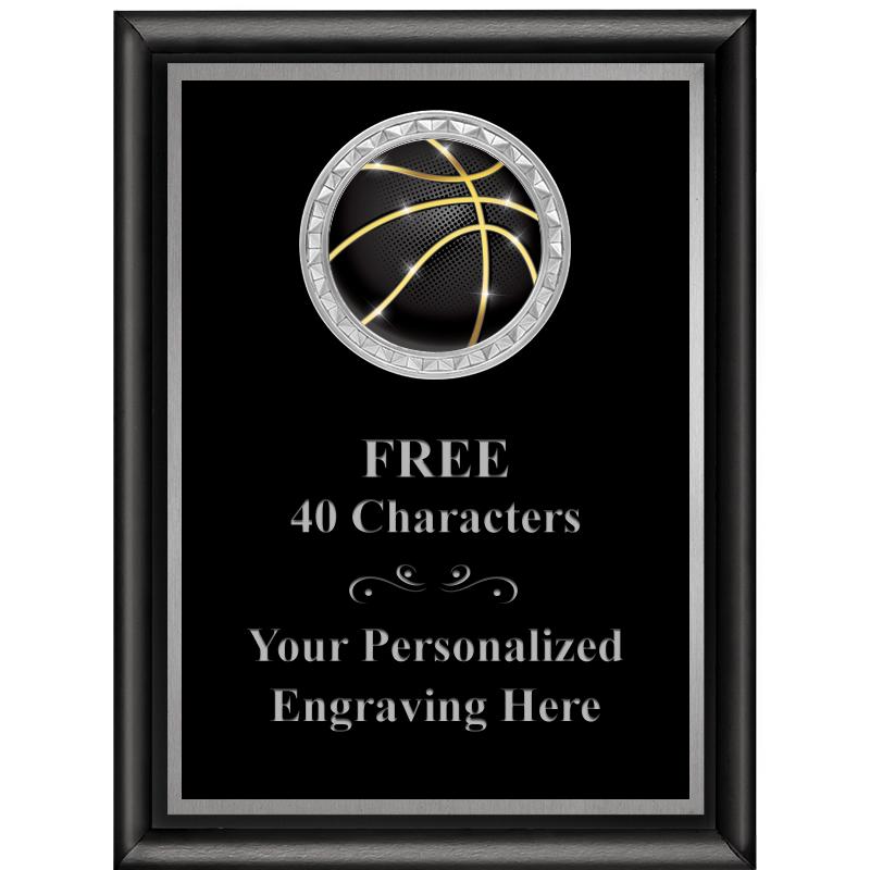 6X8 BLK SHINY EXEC INS PLQ SV