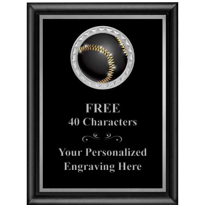 6X8 BLK SHINY EXEC INS PLQ SV