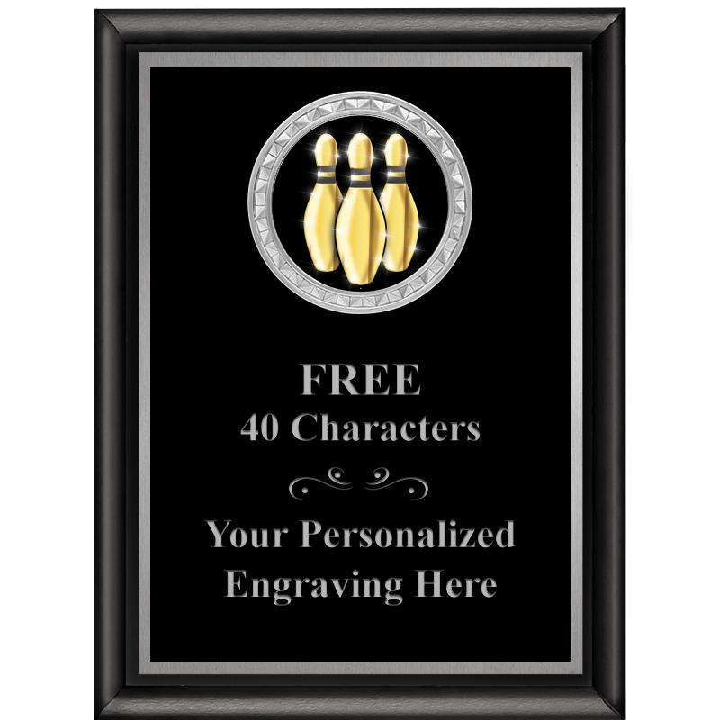 6X8 BLK SHINY EXEC INS PLQ SV