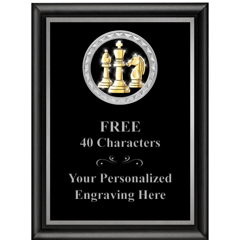 6X8 BLK SHINY EXEC INS PLQ SV