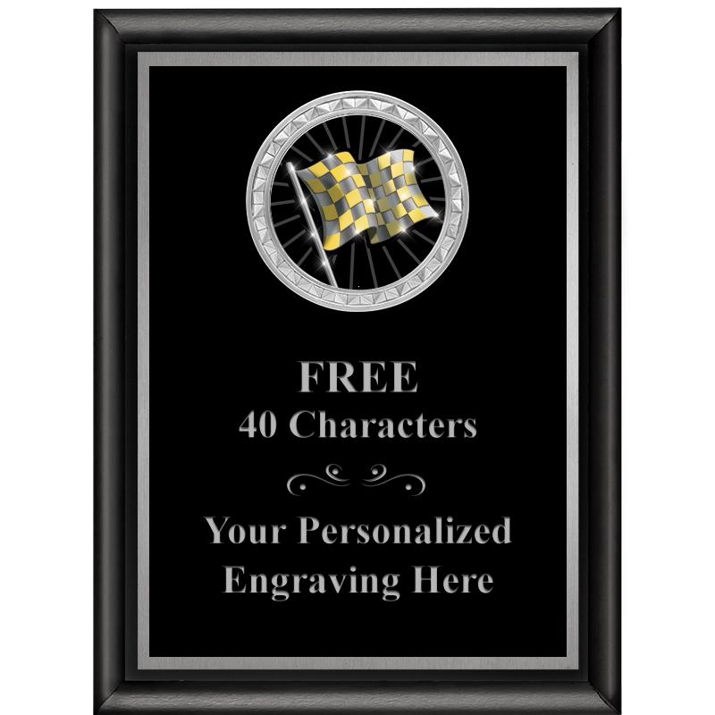 6X8 BLK SHINY EXEC INS PLQ SV