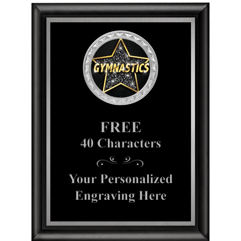 6X8 BLK SHINY EXEC INS PLQ SV