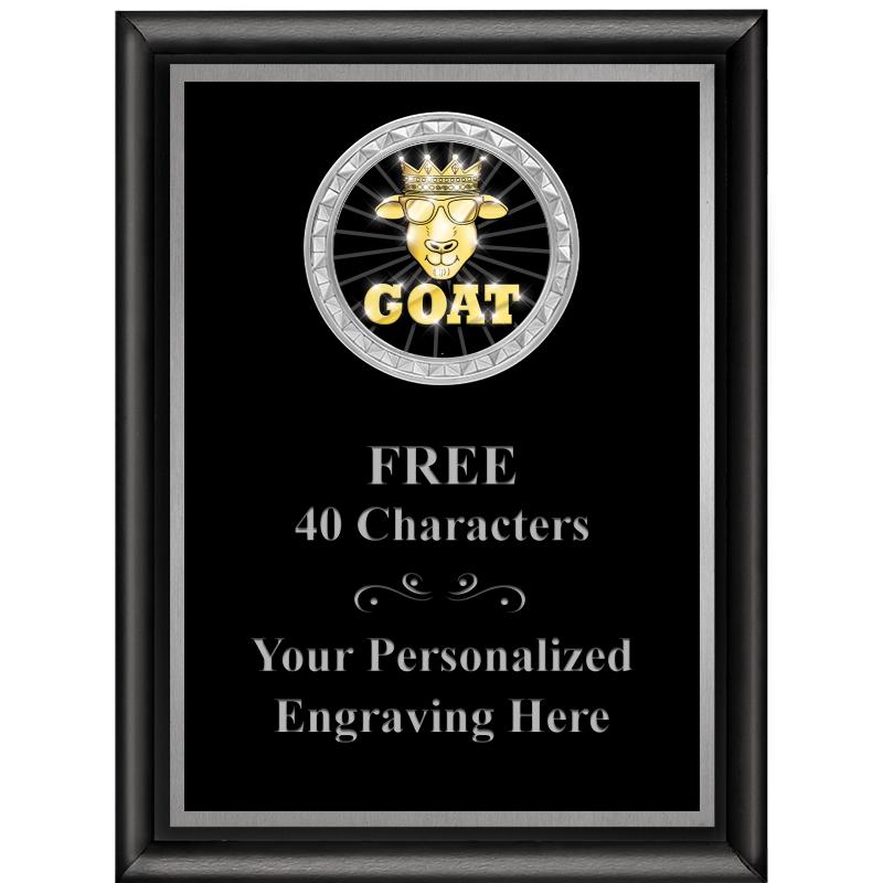 6X8 BLK SHINY EXEC INS PLQ SV