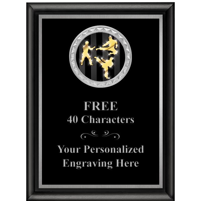 6X8 BLK SHINY EXEC INS PLQ SV